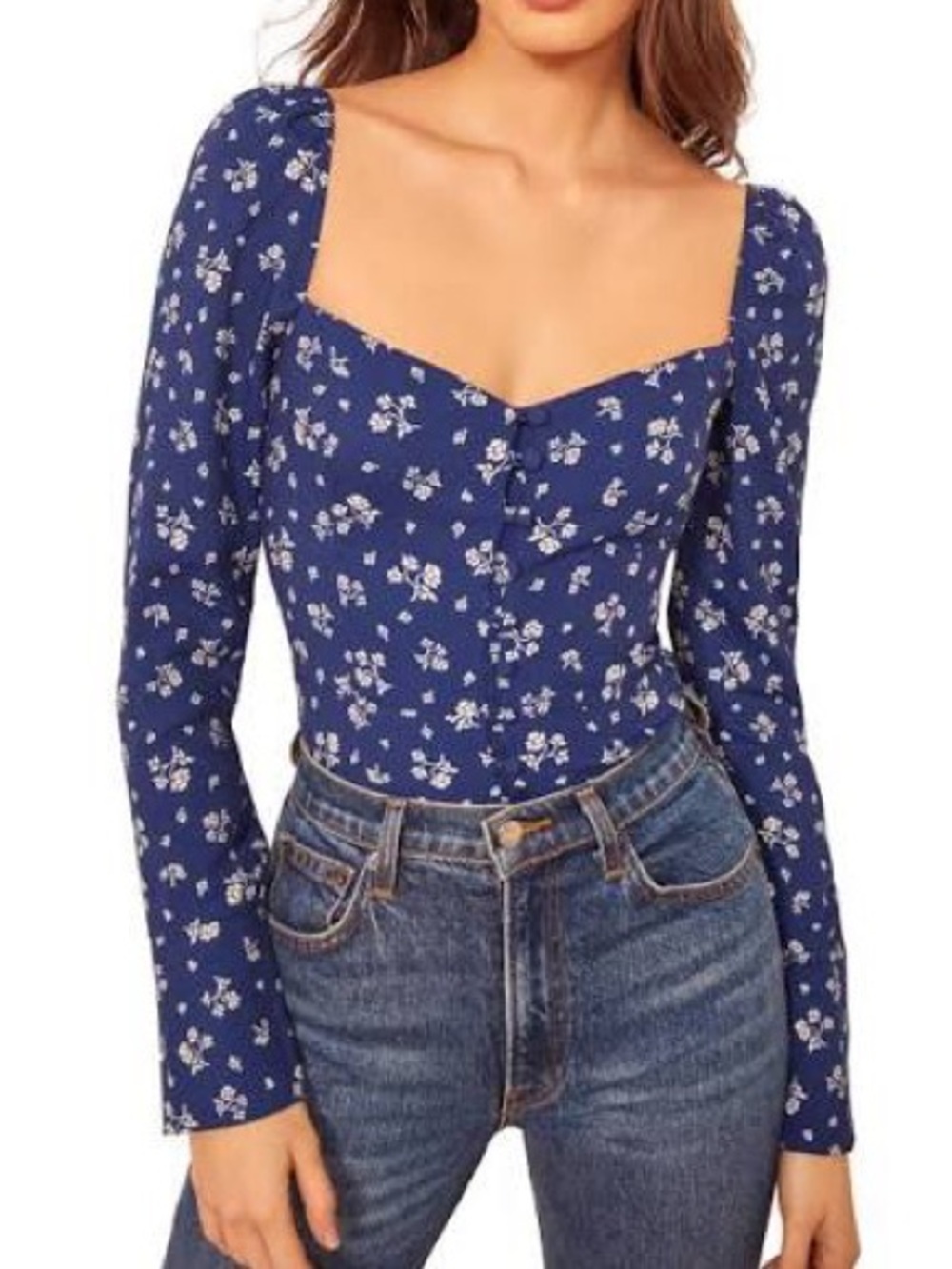 Reformation Rosaly Top in Maison Size 8